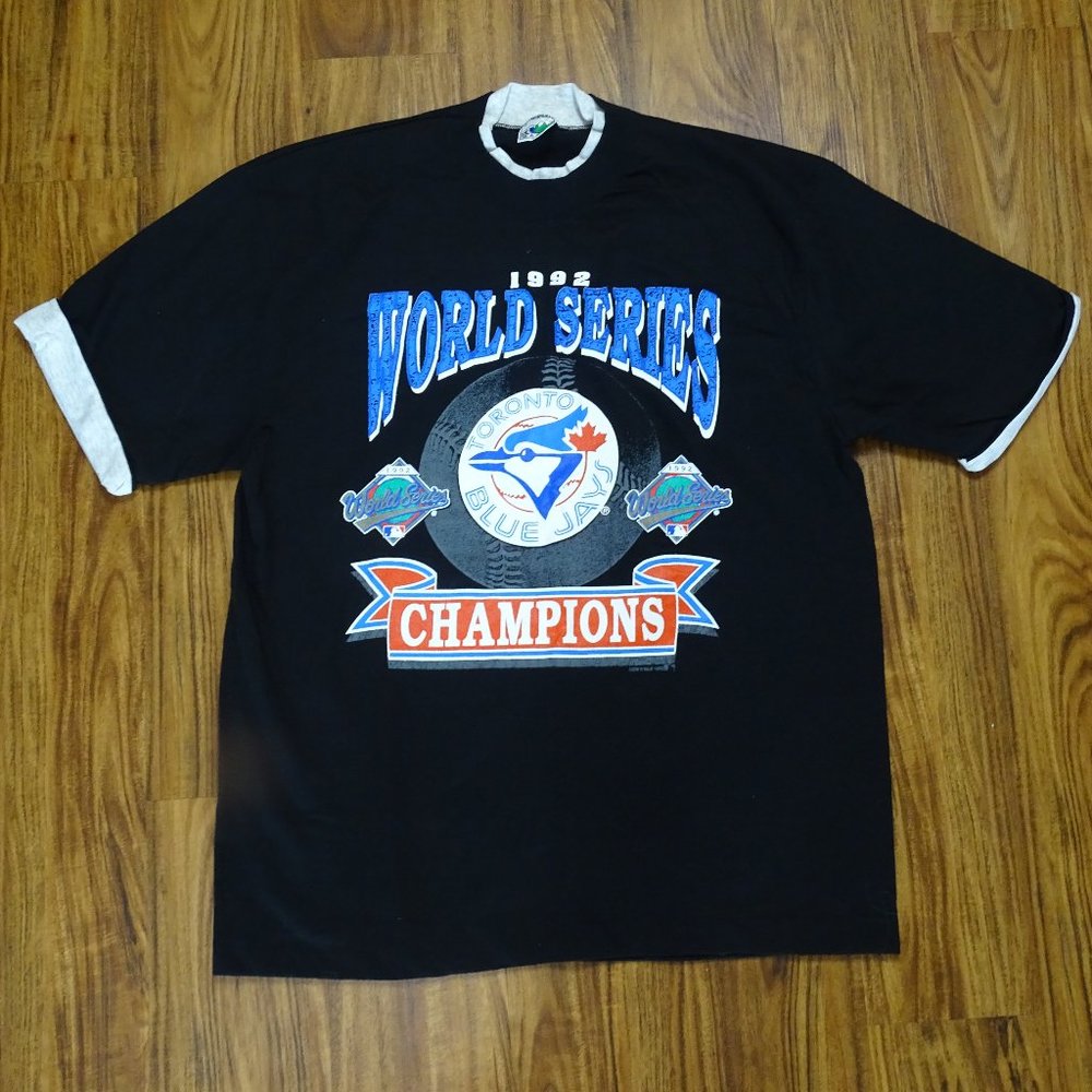 Waves T Shirt 1992 World Series Champions Blue Jays Black